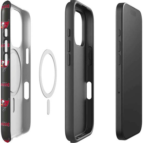 NFL Tampa Bay Buccaneers Blitz Series iPhone 16 Pro Magsafe Impact Case